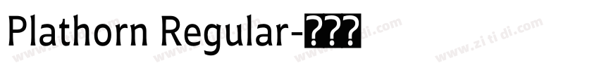 Plathorn Regular字体转换